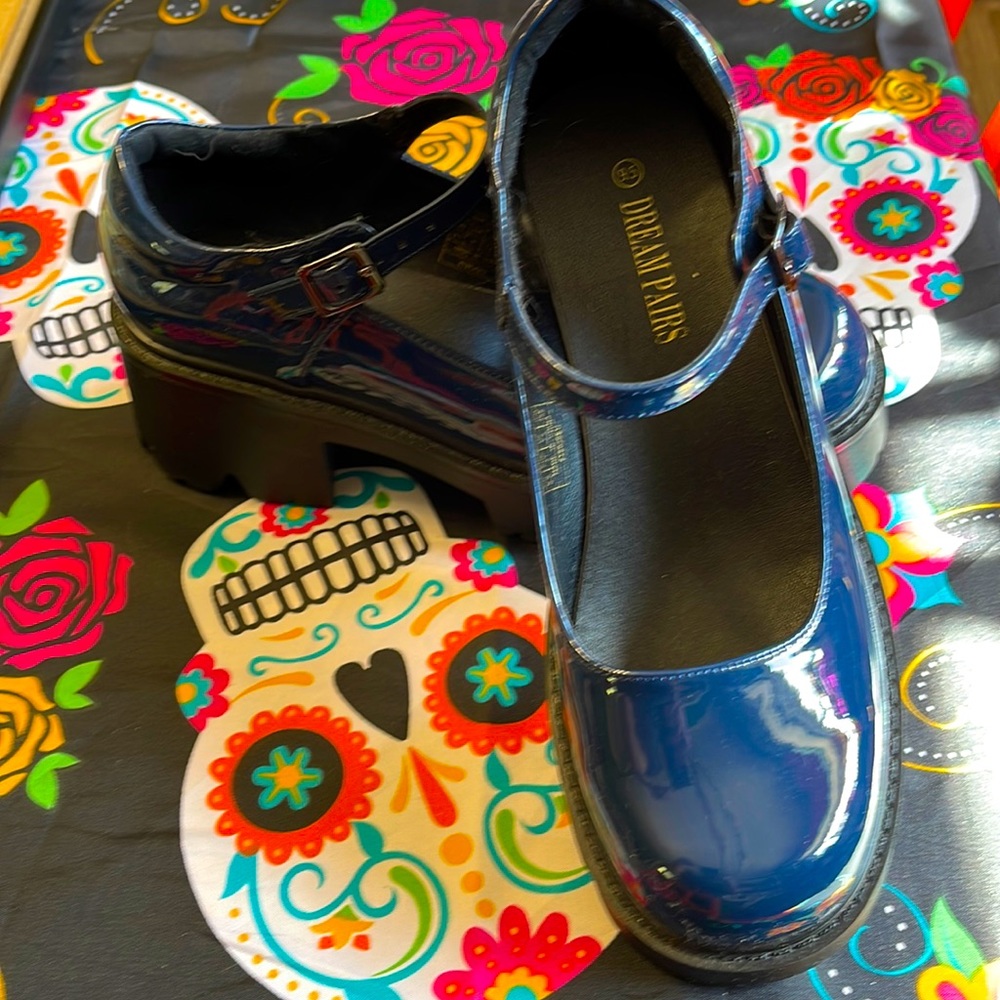 Navy Maryjanes